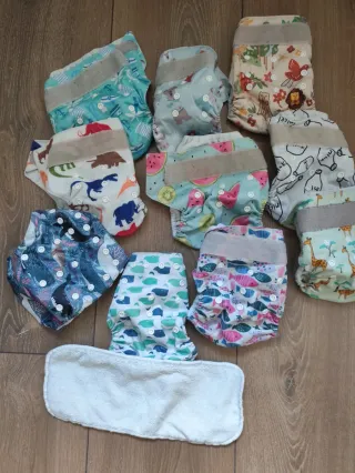 Pañales de tela con estampados divertidos