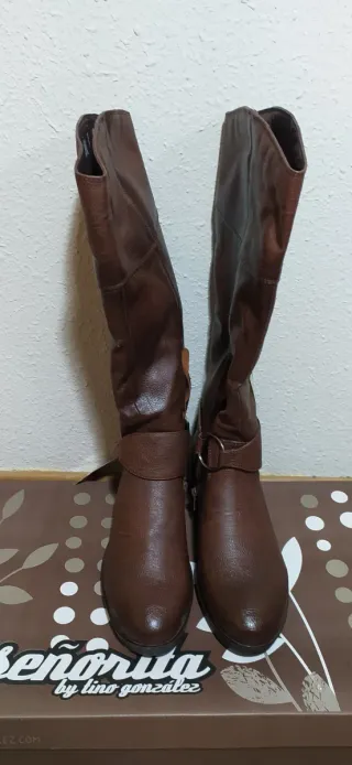 Botas altas Tino González Talla 39 Marrón