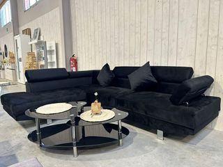 Sofá cama negro 262cm