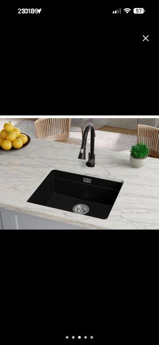 Fregadero Negro Bajo Encimera Nuevo