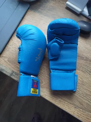 Guantes Karate Kyokushin A.E.M.A. Azul