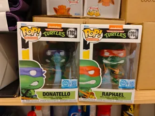Funko Pop! Tartarugas Ninja Donatello e Raphael