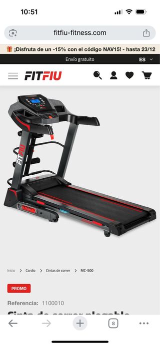 Cinta de correr Fitfiu MC-500