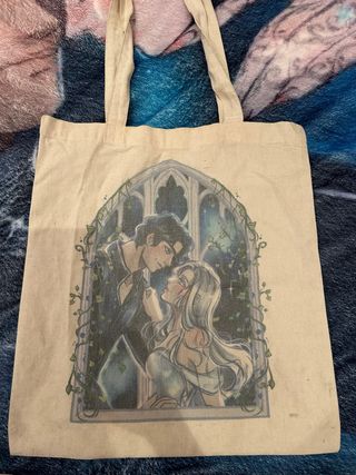Totebag Powerless con diseño de pareja