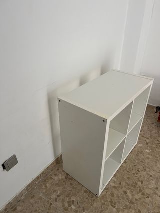 Estantería modular blanca 4 cubos