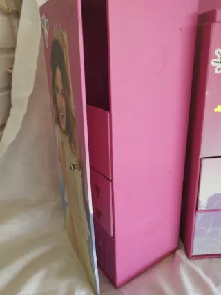 2 Cajitas Joyero Rosa y Dorada