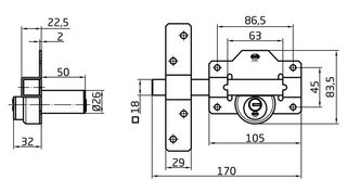 Forrellat seguretat AMIG Mod. 4 -6353