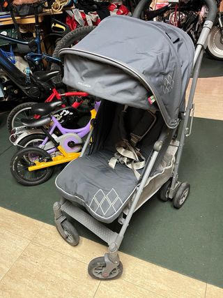 Bicicleta infantil 2 ruedas  roja silla maclaren