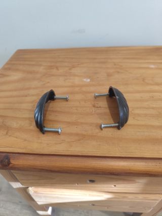 Mesita de noche madera antigua