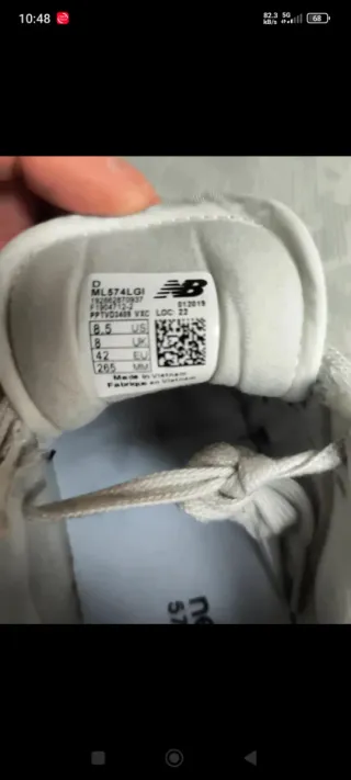 Zapatillas New Balance 574 Azul/Blanco