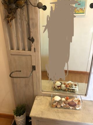 Paragüero/Sombrerero Vintage Mármol