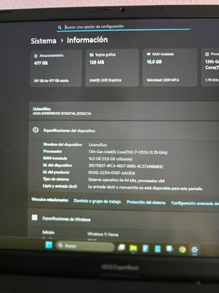 ASUS ExpertBook B1 Negro/Gris