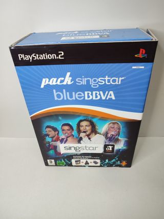 Pack Singstar Blue BBVA PS2 Karaoke