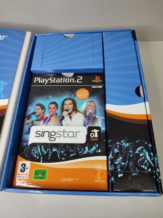 Pack Singstar Blue BBVA PS2 Karaoke