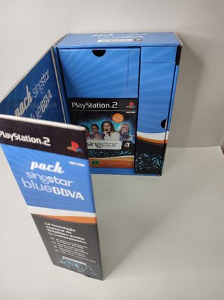Pack Singstar Blue BBVA PS2 Karaoke