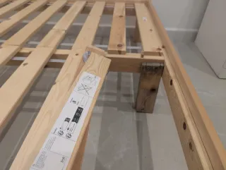 Estructura cama IKEA + somier + colchón