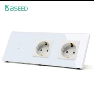 Interruptor Táctil con 2 Enchufes