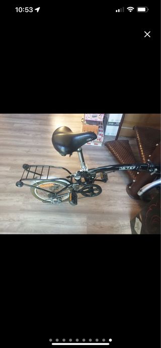 Bicicleta Plegable Negra
