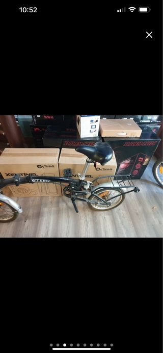 Bicicleta Plegable Negra