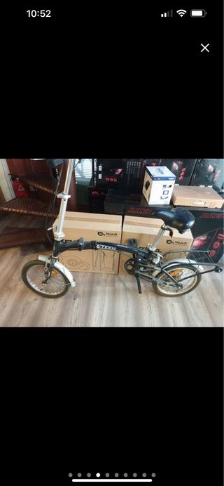 Bicicleta Plegable Negra