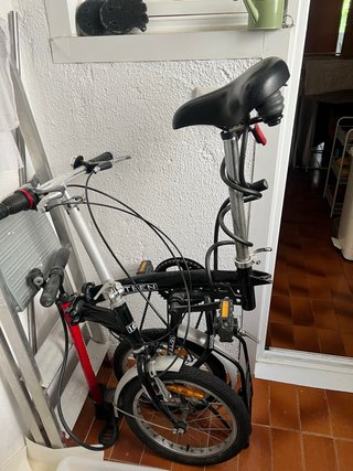 Bicicleta Plegable Negra