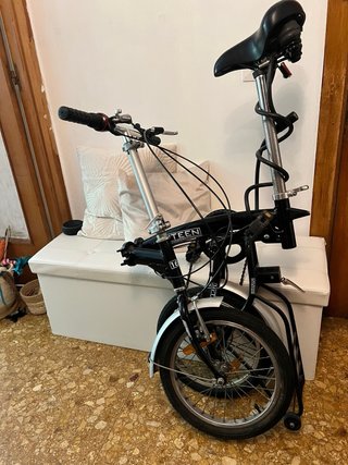 Bicicleta Plegable Negra