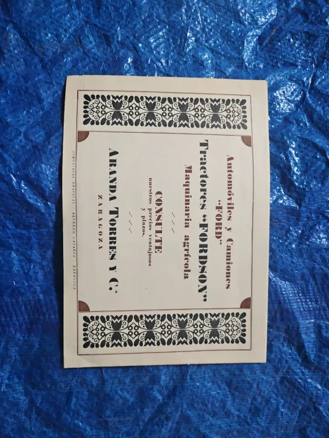 Manual Tractor Fordson Años 20 y catalogo aperos