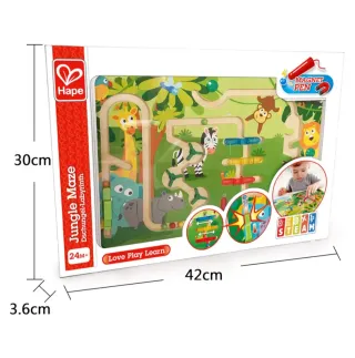 Hape Laberinto Magnético de madera Animales Selva
