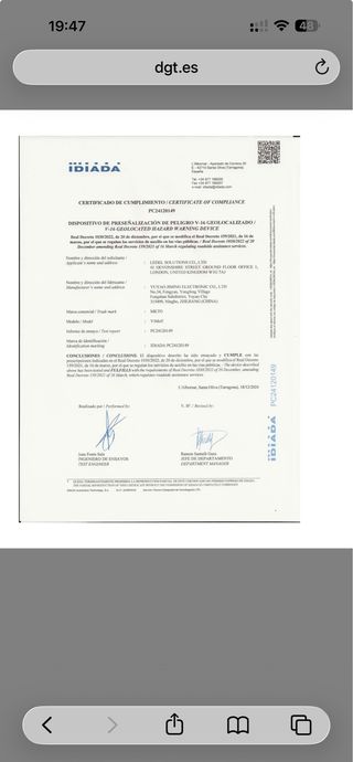 Baliza V16 Geolocalizada y Homologada - NUEVA