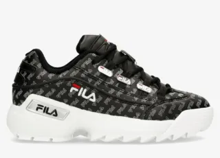Zapatillas Fila Disruptor Mujer Negras Vintage
