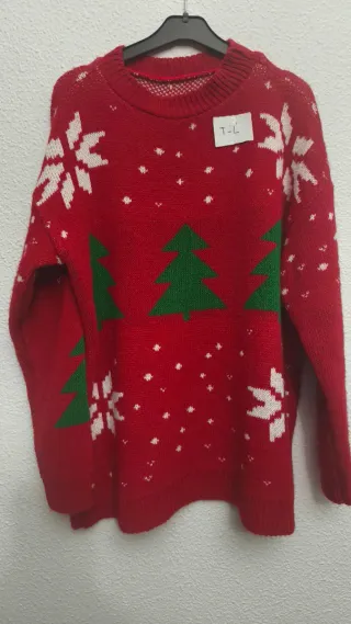 Jersey Navideño Rojo Talla L