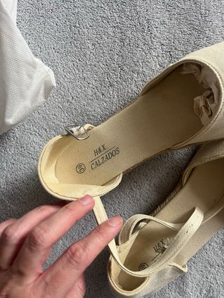 Alpargatas H&M Beige Talla 39