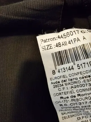 Traje Antonio Miro T48 Negro