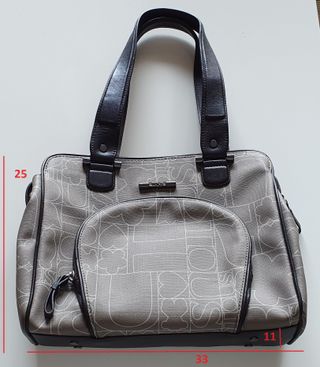 Bolso Tous Gris y Negro Original