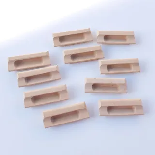 10 Tiradores Madera Años 70