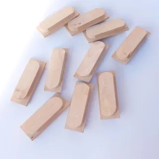 10 Tiradores Madera Años 70