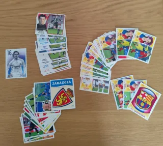 Pack cromos Liga ESTE diferentes temporadas MESSI
