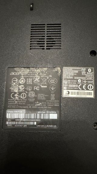 Ordenador portátil Acer negro