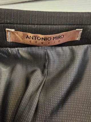 Traje Antonio Miro T48 Negro