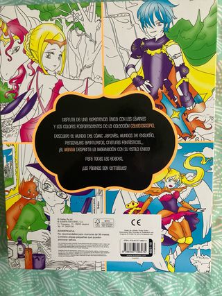 Cuaderno colorear Manga