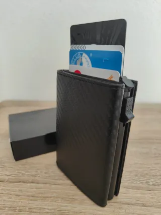 Cartera Tarjetero Automático y Monedero
