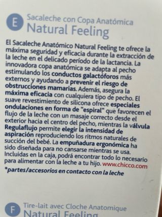 Sacaleches Chicco Natural Feeling