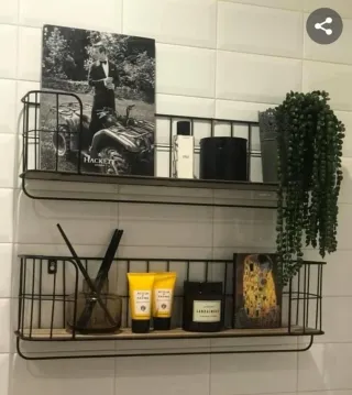 Estantería estilo industrial metálica negra