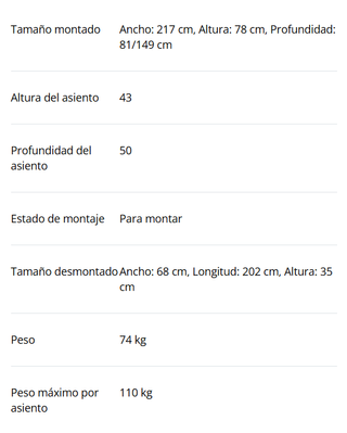 Sofá FALSLEV JYSK tres plazas chaise longue gris