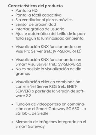 Pantalla Jung KNX Smart Control 5