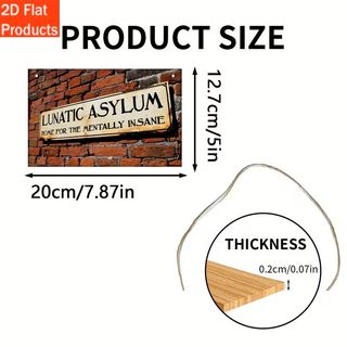Cartel Lunatic Asylum decoración