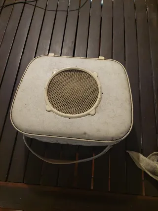 Tocadiscos Vintage Tedeschi Maleta Rojo Beige