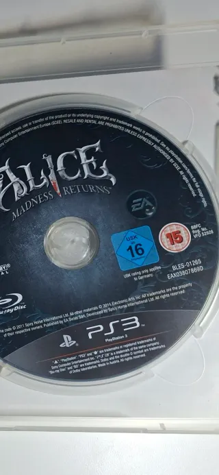 Alice Madness Returns PS3 PAL