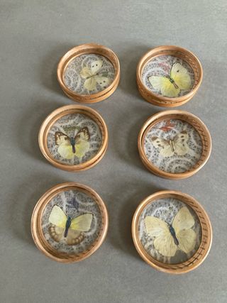 Sottobicchieri farfalle set 6