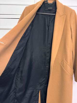 Abrigo paño Zara marrón, puesto pocas veces .